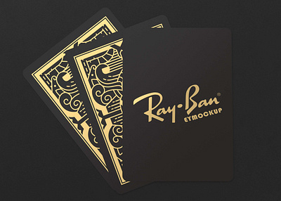 Free Playing Cards PSD Logo Mockup