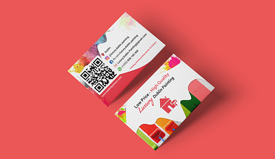 business card Dublin Painting branding business card commerce design figma illustration logo minimal qr vector visit