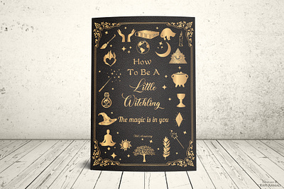 How To Be A Little Witching book cover book cover design ebook cover graphics design typography vector