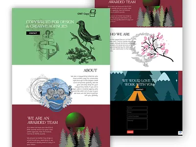 GWF Copywriting - Link In Description animation design graphic design illustration ui ux web web design website website design