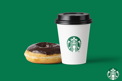 Starbucks Ad ad artboard studio coffee donut starbucks