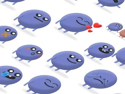 Buddy Moods Sticker pack for iMessage app design illustration imessage imessage stickers minimal sticker stickers stickers for imessage vector
