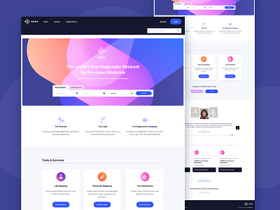 DXRX Marketplace colorful data design diagnostic interface lab laboratory marketplace mobile network pharma sketch ui ux web webdesign