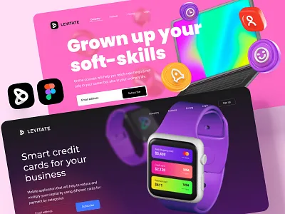 Levitate - Figma 3D scene builder & Presentation templates 3d 3d design 3d mockup block components design figma illustration landing landing page marketing mobile photoshop promo prototype render style template template builder