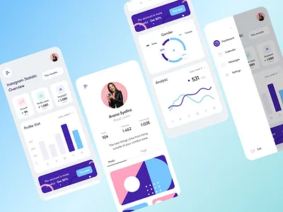 Mobile App Design charts mobile mobile app design mobile design mobile ui statistics ui uiux ux