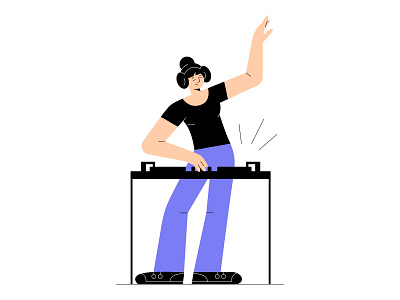 Vectober 27: Music design dj flat graphic design illustration illustrator inktober2020 minimal music music player vectober2020 vector