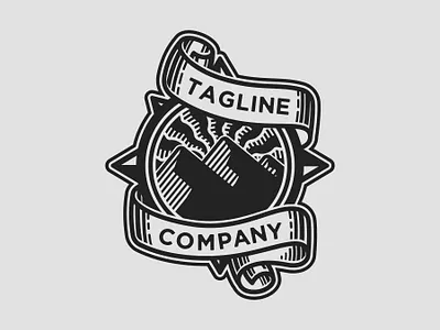 Mountaventure Logo classic compass compass logo engraved hand drawn illustraion illustration logo logo for sale mountain mountain logo mountains outdoor outdoor logo rustic vector vintage vintage badge vintage design vintage logo