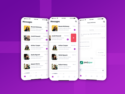 Simple, Reliable & Secure Messaging application! b2b b2c chat app chatting datingapp design firebase freelancer marketplace mobile app mobile app design mobileappdesign react native reactnative ui designs uidesign