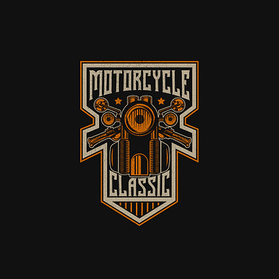 Classic Motorcycle Vintage Badge badge bike caferacer fast garage motorbike motorcycle racing retro logo ride fast tshirt vector vintage logo