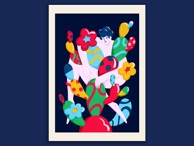 Inner grow abstract balloon brazil cactus human illustration latino mental mental health mind person