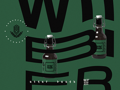 Usquebaugh Craft Beer - Witbier beer beer art beer branding beer can beer label branding design graphic design logo visual identity witbier