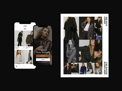 Lane Fashion Mobile App ecommerce ecommerce app editorial editorial design editorial layout fashion fashion app layout minimal minimalist mobile app mobile app design modern photography typography website whitespace