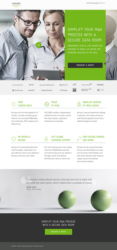 Saas Landing Page - lead generation cro design landing page landingpage unbounce