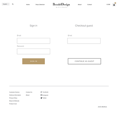 Shop Page Style 5 adobexd minimal ux uxui