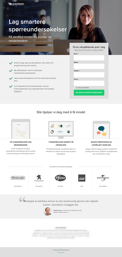 Saas Landing Page - lead generation cro design landing page landingpage unbounce