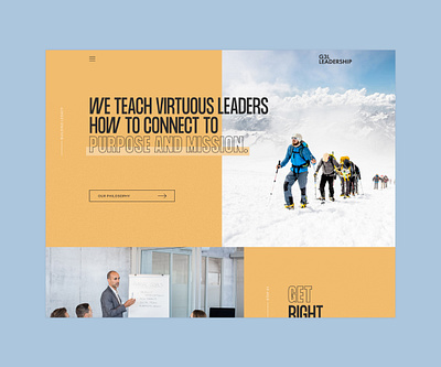 Leadership Website Concept art direction design digital design leadership leadership training minimal mission modern design modern website purpose self help training ui ui design ux ux design uxui web design