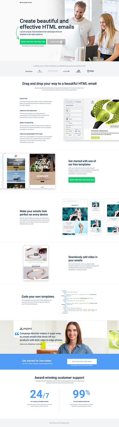 Saas Landing Page - click-through cro design landing page landingpage unbounce