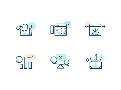 Branded Icon Set brand design brand designer brand guide brand identity branding brass hands icon icon set iconography icons illustration illustrator style guide