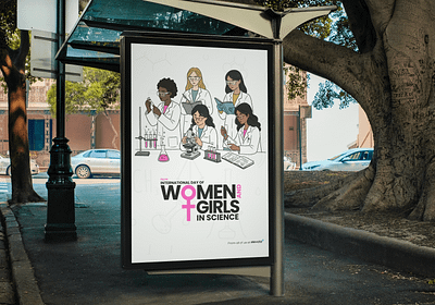 Empowering Women & Girls in Science animation branding design girl girl power girlsinstem graphic design illustration logo motion graphics science stem typography ui ux women womeninscience