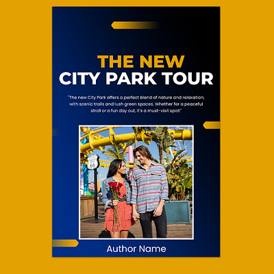 The New City Park Tour Book Cover Design bookcover branding citypark enjoying graphic design logo motion graphics