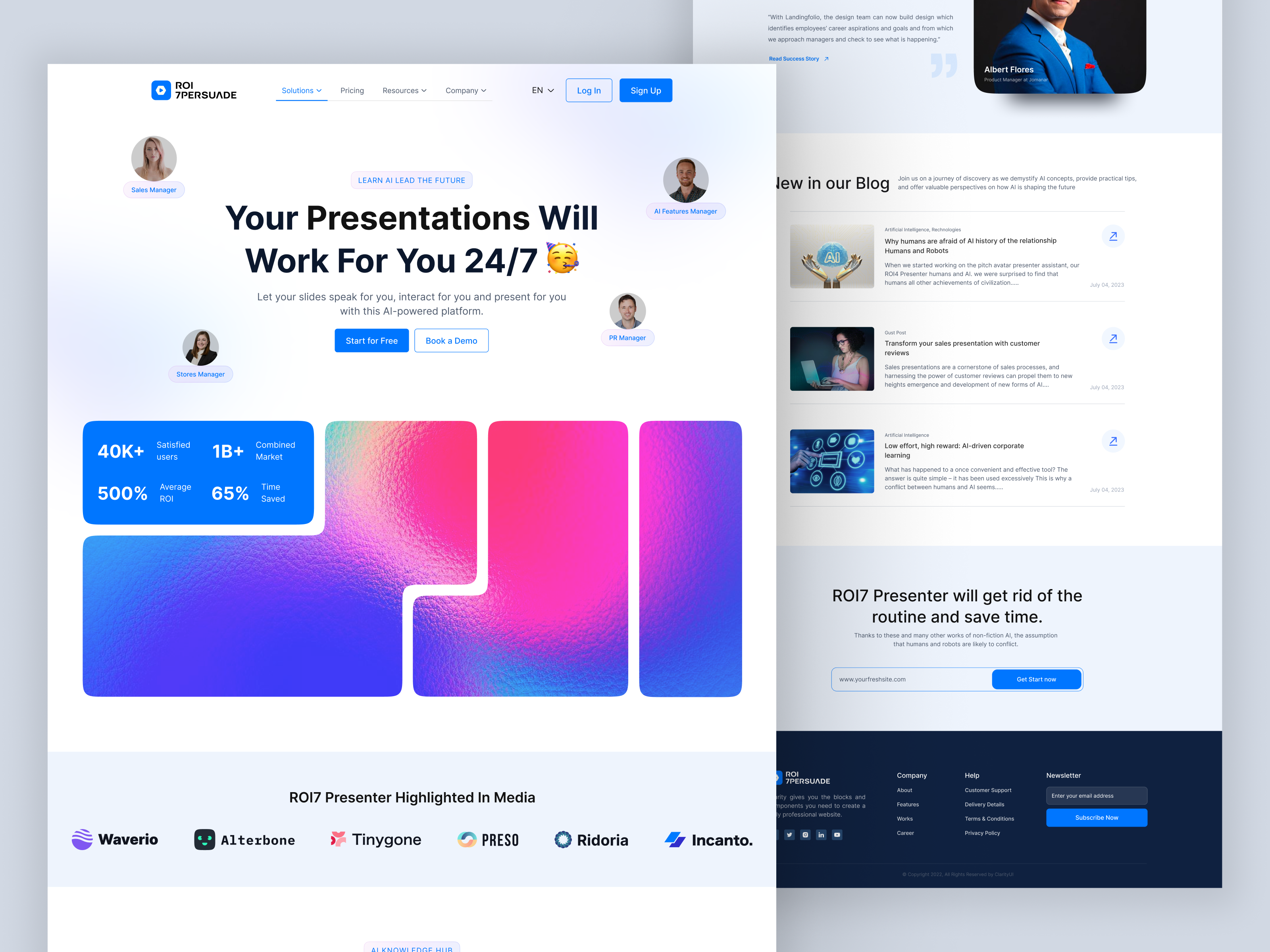 Example of Creative & Modern Website UI/UX Design