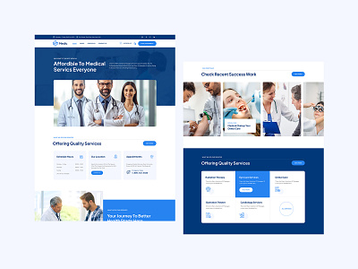 Health & Medical Web Site Design figma health medical health medical web design health medical webdesign uiux ux design web design website