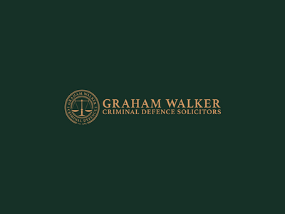 Graham Walker Criminal Defence Solicitors brand brand design brand identity branding branding design design flat icon identity logo mark minimal typography