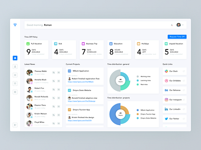 Company Dashboard admin dashboard admin panel analytics chart analytics dashboard chart design chart ui company dashboard company profile daily ui dailyuichallenge dashboad dashboard design dashboard template dashboard ui data management data visualization personal profile project management simple design team management