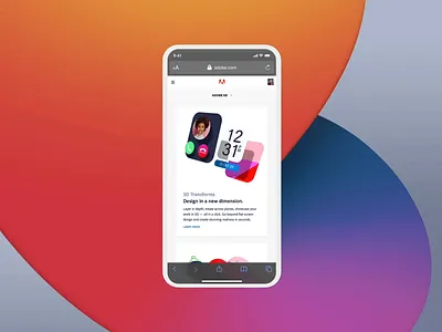 3D Scrolling Browser Tabs 3d 3d transforms adobe xd browser extrusion safari scrolling tabs