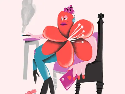 Hibiscus Rosé Hard Cider apple cider character character design characterdesign cider colorful design hard cider illustration illustrator mockup packaging packaging design packaging mockup packagingdesign photoshop procreate procreate art psd