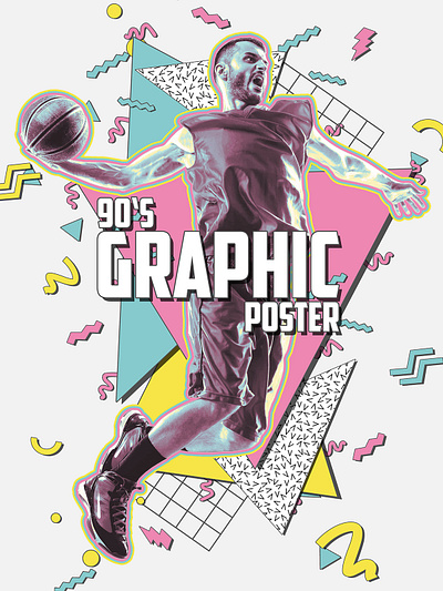 90's Graphic Poster Photoshop Action 80s 90s abstract artwork design effect flyer geometic graphic design graphics modern party photo photoshop photoshop action photoshop brush poster preset retro tutorial