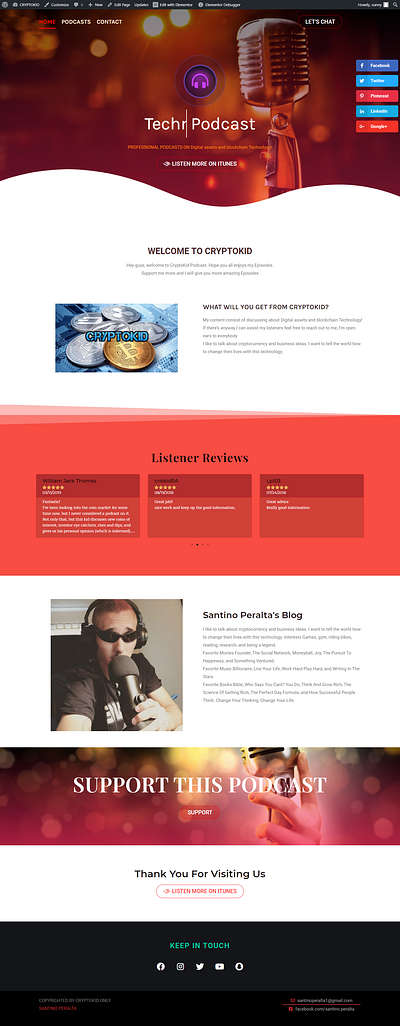 I will install your wordpress and create an amazing website company website landing page landing pages podcasting podcasts portfolio portfolio website sample theme for wordpress theme park web design web development website websites wordpress wordpress blog wordpress design wordpress development wordpress expert wordpress website