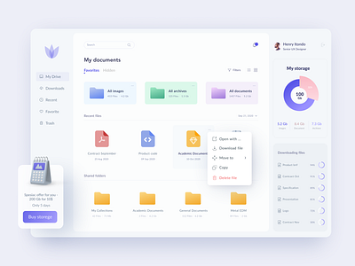 Disk Drive app app clean design interface logo minimal product ui ux