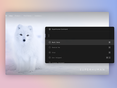 Superhuman — Command K app command k design email inbox zero shortcuts superhuman ui ux