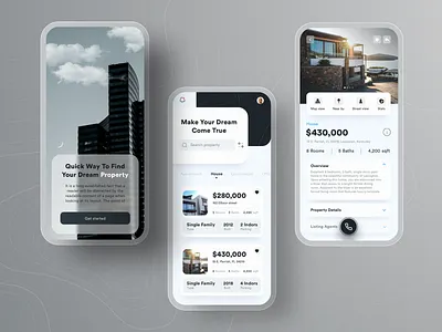 Real Estate Mobile app Design app app design appdesign appdesigner application category clean concept design dribbble graphic house image info real estate realestate smooth ui uidesign ux