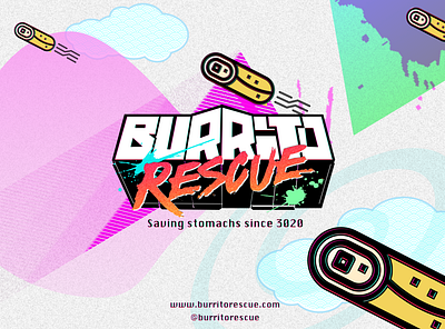 Burrito Rescue - Moodboard Exploration brand burrito burritorescue exploration logo moodboard streetart