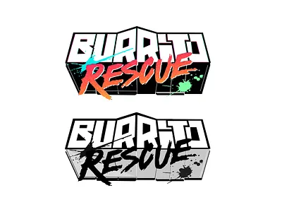 Burrito Rescue - Logo brand branding burrito burritorescue identity logo restaurant