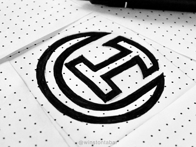 Inked sketches abstract clean design geometric logo logodesigner logomark minimal minimalism modern