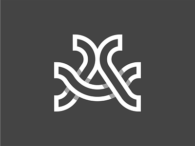 A 2d a branding design flat graphic icon letter letterform logo logotype mark minimalistic monogram negative space sign simple symbol typography vector