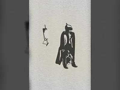 The Procrastinator banksy design illustration minimal vector vector art