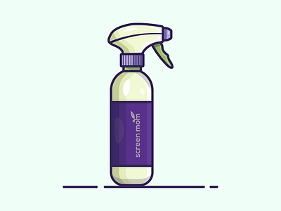 Screen cleaner - Custom Illustration ✏️ adobe illustrator coloring custom illustration drawing flat illustration flatdesign illustration screen cleaner screen mom sketching