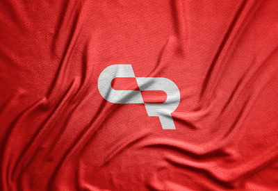 CR - unused monogram cr design illustrator logo minimal monogram red vector