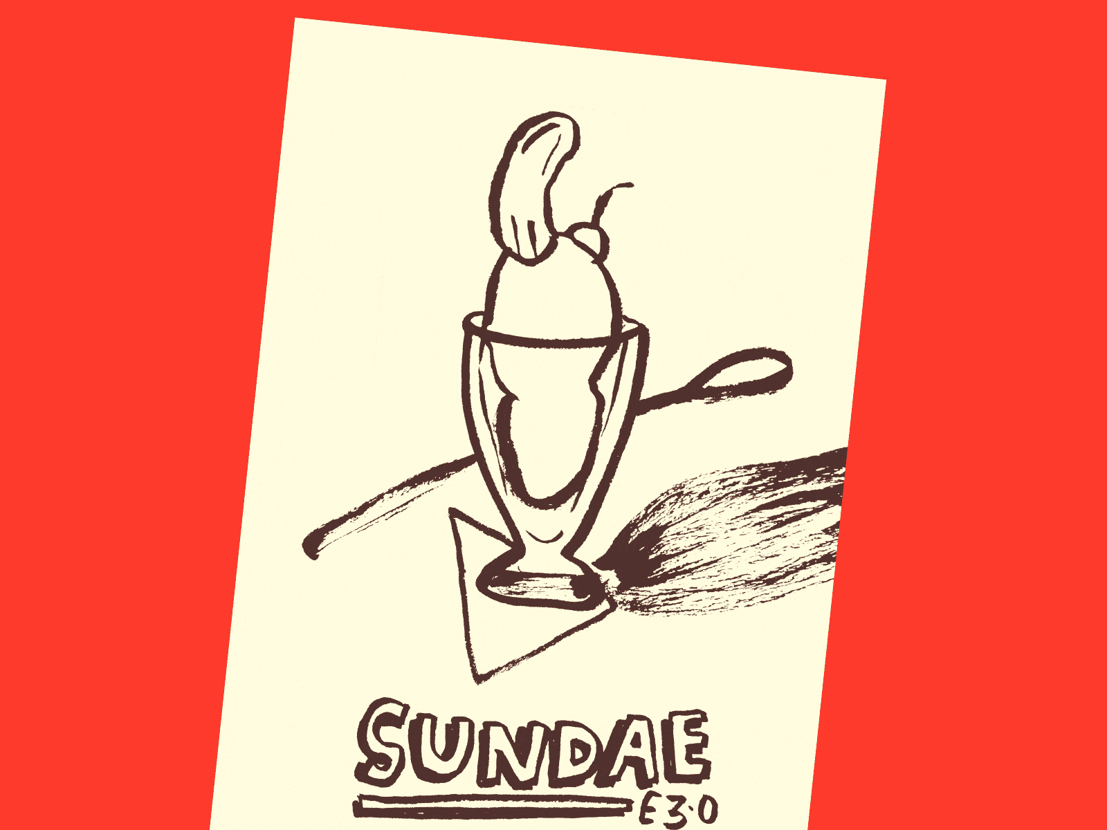 27 - SUNDAE cartoon cinema 4d design drawing illustration