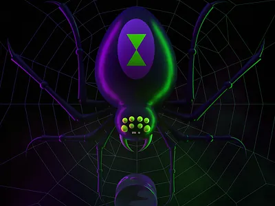 Black Widow 3d 3dart black widow cinema4d halloween spider spider web