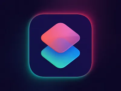 Shortcuts 🍬 app apple art big sur branding colors design focus glass gradient graphic icon illustration illustrator logo macos minimal neon simple vector