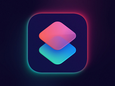 Shortcuts 🍬 app apple art big sur branding colors design focus glass gradient graphic icon illustration illustrator logo macos minimal neon simple vector