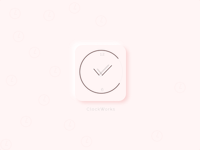 Icon clock clockworks dailyui design icon minimal