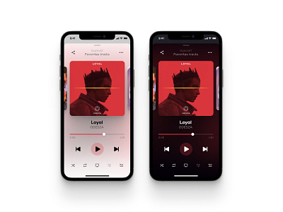 Music Streaming Service WIP app dark design figma ios light music app player ui ui uiux ux