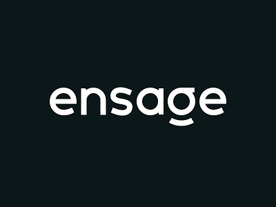 Ensage logotype clean design dark ui design agency design company design firm geometric logo kerning lettering lettering logo logo logo design logo letter g logotype logotype design rounded font sans serif simple logo typeface typographic logo typography