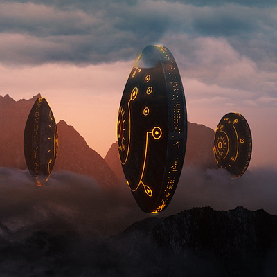 OVNI 3d cinema4d octane octanerender scifi ufo